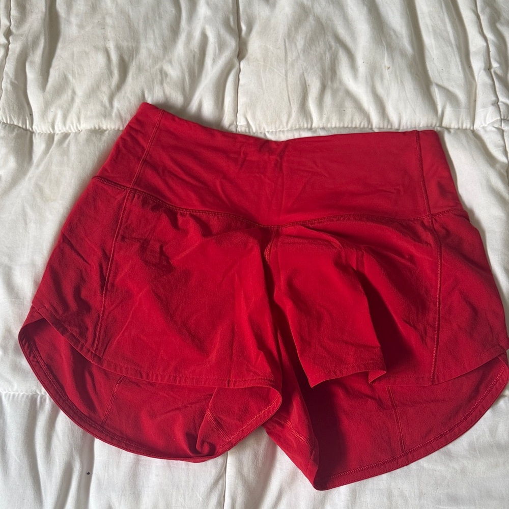 lululemon athletica Red Athletic Shorts